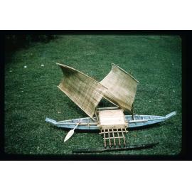 Model canoe