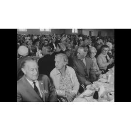 A large indoor Christmas lunch for Senior Citizens