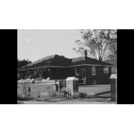 Berry's Methodist Parsonage damaged by a lightning strike