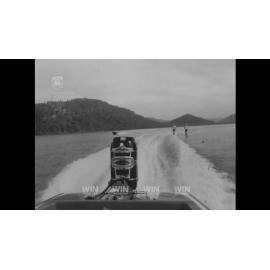 Waterskiers on rough water have that sinking feeling