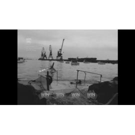 The Esmerelda was dashed to pieces on rocks in Port Kembla Harbour