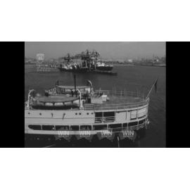 Ships loading and waiting in Port Kembla Harbour