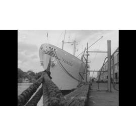 Some girls are on the ship Fairsea in Sydney harbour