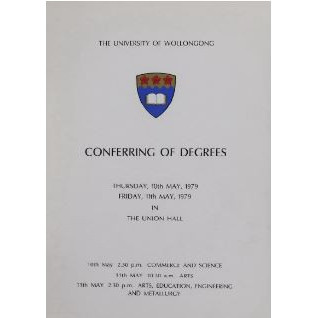 University of Wollongong Graduation Booklets