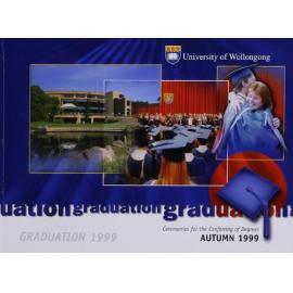 University of Wollongong Graduation Booklet - Autumn 1999