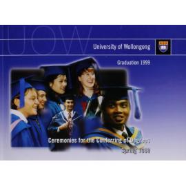 University of Wollongong Graduation Booklet - Spring 1999