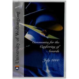 University of Wollongong Graduation Booklet - July 2000