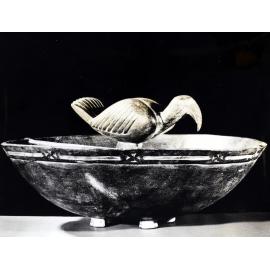 Decorated food bowl, Manus