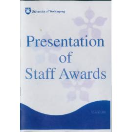 
Presentation of Staff Awards 1998