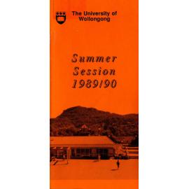 University of Wollongong Calendar Summer Session 1989-1990