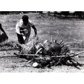 Firing pots, Yabob, Madang district
