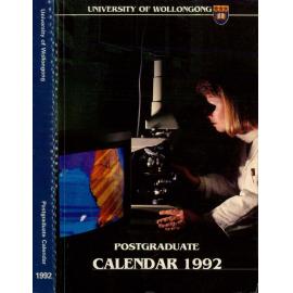 University of Wollongong Postgraduate Calendar 1992