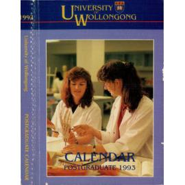 University of Wollongong Postgraduate Calendar 1993