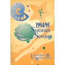University of Wollongong Calendar Summer Session 1994-1995