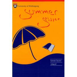 University of Wollongong Summer Session 1996-1997