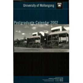 University of Wollongong Postgraduate Calendar 2002