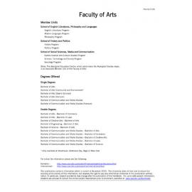 University of Wollongong Undergraduate Handbook 2006