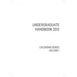 University of Wollongong Undergraduate Handbook 2012