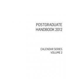 University of Wollongong Postgraduate Handbook 2012