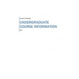 University of Wollongong Undergraduate Handbook 2015