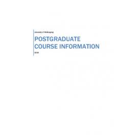 University of Wollongong Postgraduate Handbook 2015