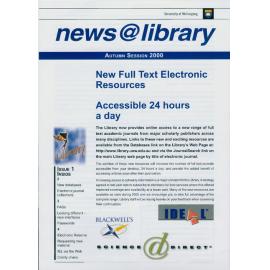 news@library Autumn Session 2000