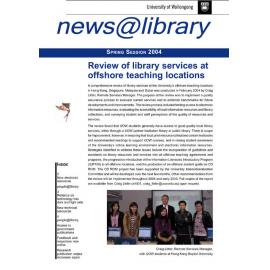 news@library Spring Session 2004