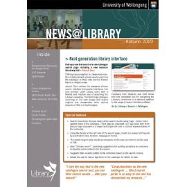 news@library Autumn Session 2009