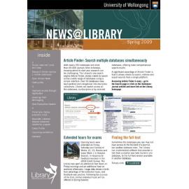 news@library Spring Session 2009