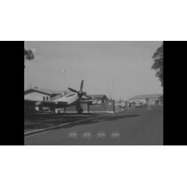 Secretary of the Navy Mr Landau visits HMAS Albatross and views a Skyhawk and a Wessex helicopter