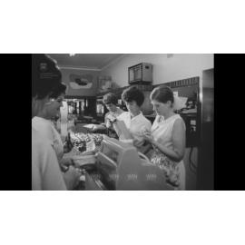 Easter buns being made, sold and eaten. Lots of them