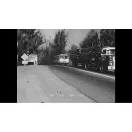 Low Gear' signs for trucks at he top of Bulli Pass