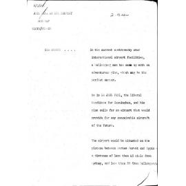 WIN News Anchor Script 06 May 1969