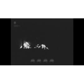 A building is burned down