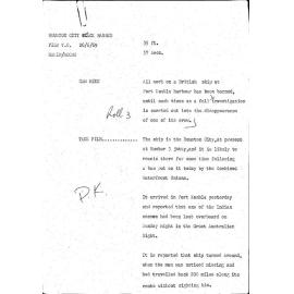 WIN News Anchor Script 26 June 1969