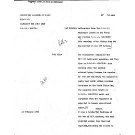 WIN News Anchor Script 09 July 1969