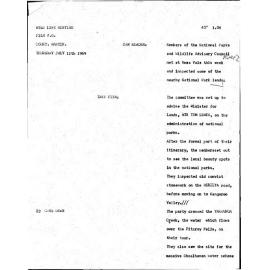 WIN News Anchor Script 11 July 1969