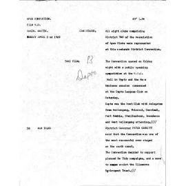 WIN News Anchor Script 22 July 1969