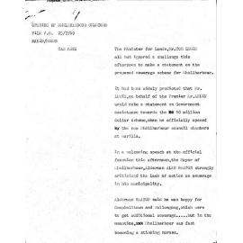 WIN News Anchor Script 25 July 1969