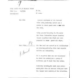 WIN News Anchor Script 28 July 1969
