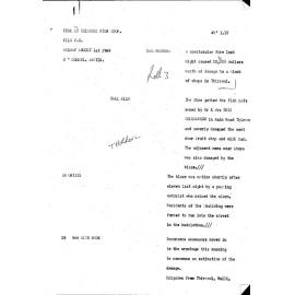 WIN News Anchor Script 01 August 1969