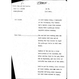 WIN News Anchor Script 05 August 1969