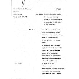 WIN News Anchor Script 11 August 1969