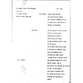 WIN News Anchor Script 14 August 1969