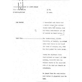 WIN News Anchor Script 22 August 1969