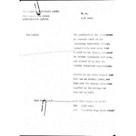 WIN News Anchor Script 25 August 1969