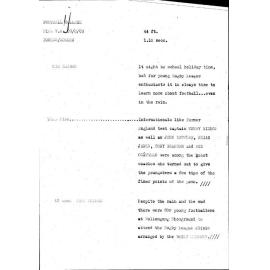 WIN News Anchor Script 28 August 1969