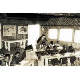 Sister Annata in her classroom at Kagua