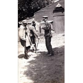 Guard preparing to arrest a prisoner