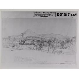 Sketch of Wollongong and Mt. Kembla
